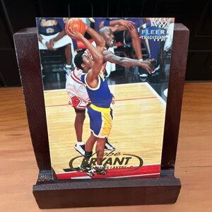 1998-99 fleer tradition Lakers Kobe Bryant with Jordan.